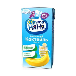Коктейль молочный ФрутоНяня 0,2 л банан